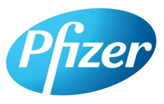 Logo Pfizer — parceiro da Poupe Certo